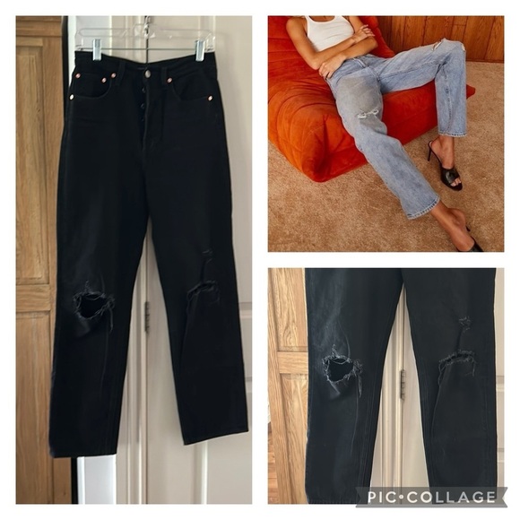 Aritzia Denim - 🎀 Aritzia denim forum the bonnet high-rise loose Jean size 25